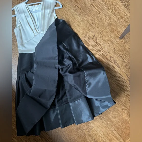 Oscar de la Renta Puffy Black White Dress - Picture 6 of 7